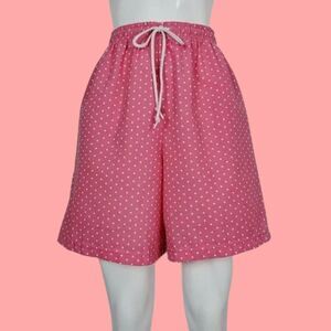 Vintage 80's Blair Pink Polkadot Shorts